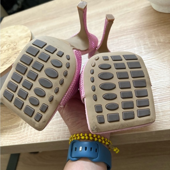 White Fox Boutique Pink Glitter Heels - Picture 2 of 5